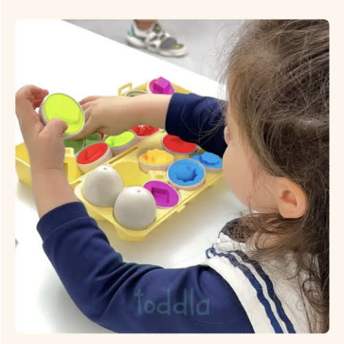 Toddla™ Montessori Geometric Eggs – toddla