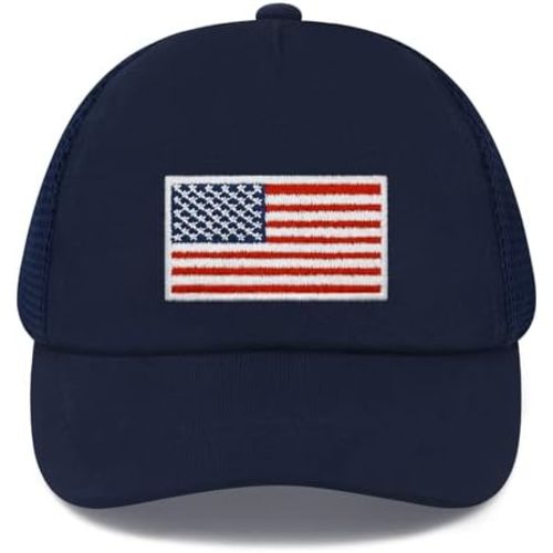 Olreco Toddler Baseball Hat Baby Baseball Cap Toddler American Flag Hat Infant Hats Baby Ball Cap 4th of July Kids USA Hats
