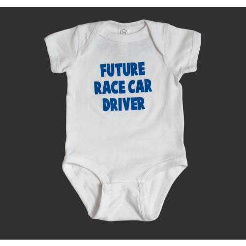 Infant Bodysuit Future Driver | White/Blue