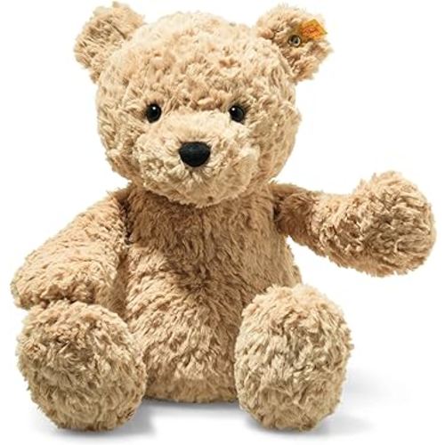 Steiff Jimmy Teddy Bear, Premium Teddy Bear Stuffed Animal, Teddy Bear Toys, Stuffed Teddy Bear, Teddy Bear Plush, Plushy Toy for Girls Boys and Kids, Soft Cuddly Friends (Light Brown, 16")