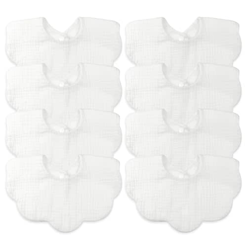 Baby Bibs Muslin Drool Teething Drooling Bibs for Baby Girl Boy Muslin Cotton