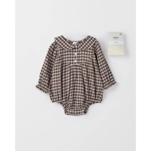Target Baby Baby Woven Bodysuit and Tights 2 Piece Set - Kmart