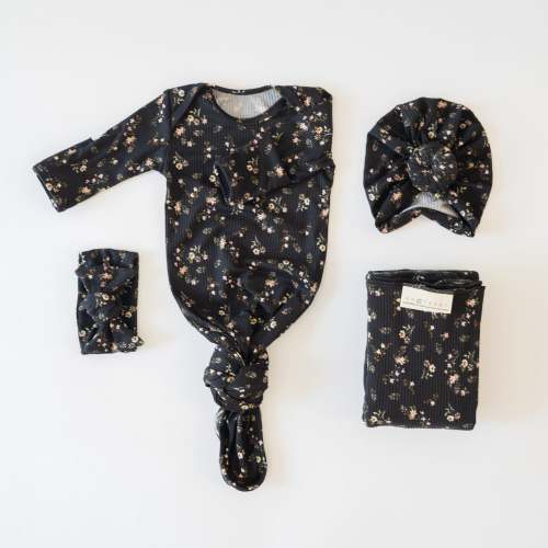 Newborn Bundle in Midnight Fleur
