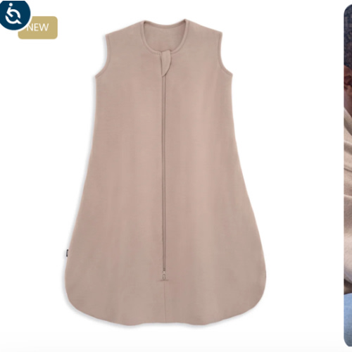 HALO - 1.5 TOG supersoft bamboo wearable blanket, double zipper sleeping bag with weighted feel - oat