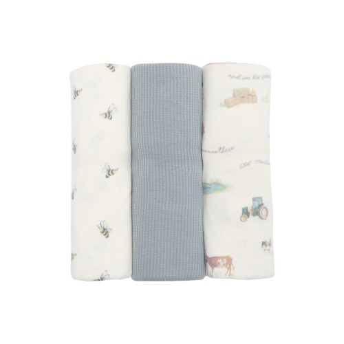 Toby 3-Pack Assorted Old McDonald Blankets | Nordstromrack
