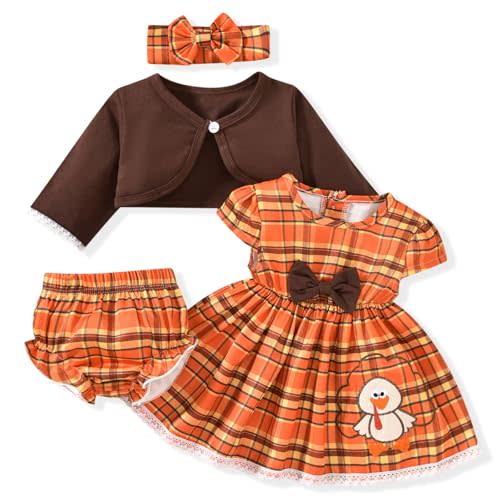 Baby Girl Easter Dress Infant 4pcs Bunny Cardigan Sets