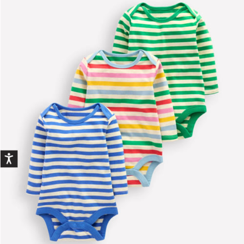 Striped 3 Pack Bodies-Oatmeal Multi Stripe | Boden USA