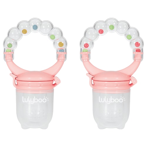 Lulyboo Infant Feeder & Rattle in Pink