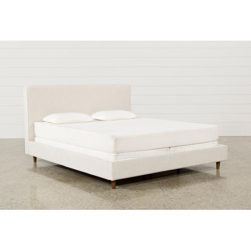 Dean Sand California King Upholstered Panel Bed