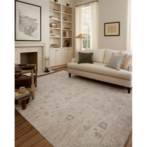 Chris Loves Julia x Loloi Louisa Oatmeal / Stone Area Rug