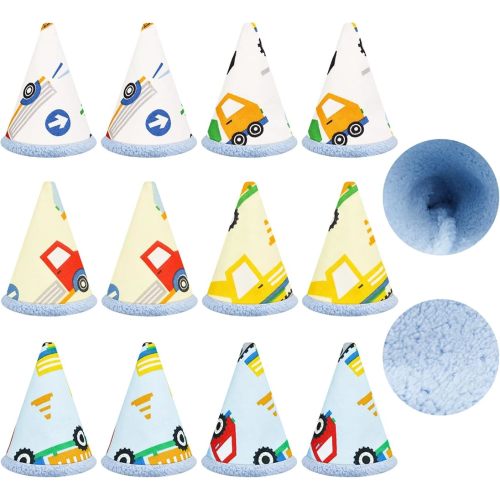 12 PCS Pee Covers Baby Boy, Reusable Pee Peep Teepee Baby Boy, Strong Water Absorption Baby Boys Pee-Shield for Boys Gift, Diaper Changing Accessory (Car)