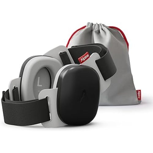 Alpine Muffy Baby Comfort - Baby Ear Muffs Noise Cancelling - CE & ANSI Certified - Unique Headband for Safe fit & Comfort - Multi-adjustable for Ages 3-48 Months - 24dB Sound Reduction, Black