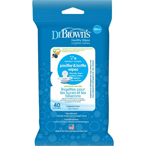Dr. Brown's Pacifier and Bottle Wipes, 40 Count