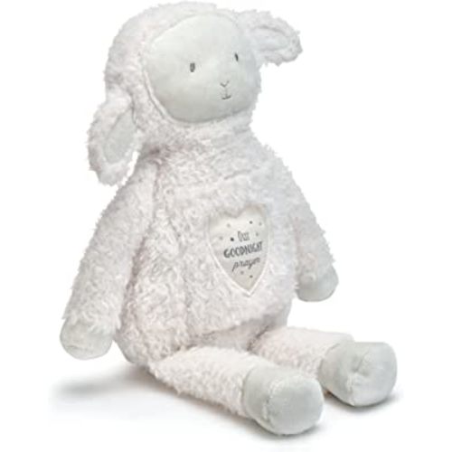 DEMDACO Goodnight Prayer Lamb Fuzzy White 11 Inch Plush Figure