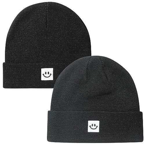 Paladoo 2Pack Baby Beanie Knit Toddler Hat for Girls Boys 0-8 Years