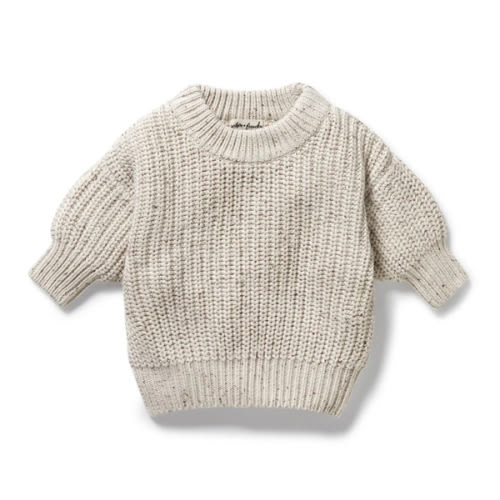 Cookie and Cream Organic Knitted Jumper