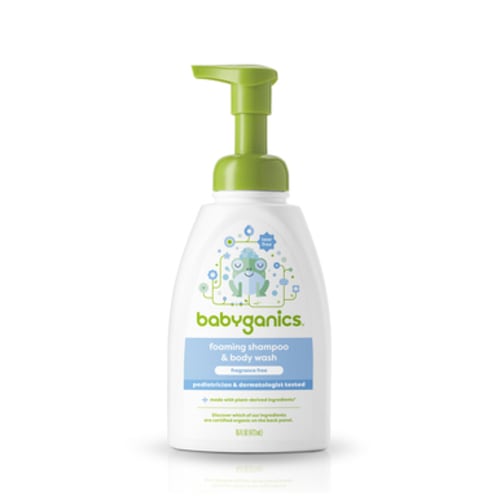 foaming shampoo & body wash, fragrance free