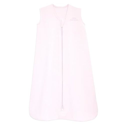 HALO SleepSack, 100% Cotton Wearable Blanket, Swaddle Transition Sleeping Bag, TOG 0.5, Soft Pink, Small, 0-6 Months