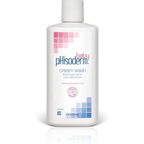 pHisoderm Baby Cream Wash 8 Fluid Ounce (Pack of 3)