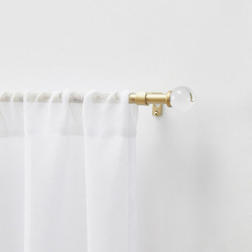 Martha Stewart Beaufort Rod And Finial Set, 48'' - 86In & Reviews | Wayfair