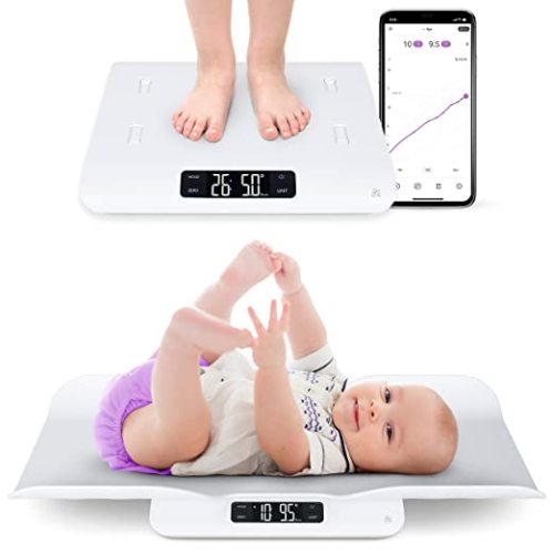 Greater Goods Smart Baby Scale - Accurately Chart The Progress of Your Baby | with in-House Algorithm for Wiggly Babies | Works as Infant & Toddler Scale (Smart Bluetooth Connected) - Smart (Bluetooth Connected)