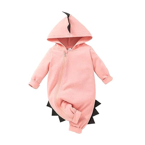 LUZOZEZO Newborn Baby Boys Girls Cartoon Dinosaur Shark Rabbit Easter Outfit Hoodie Romper Jumpsuit Outfits