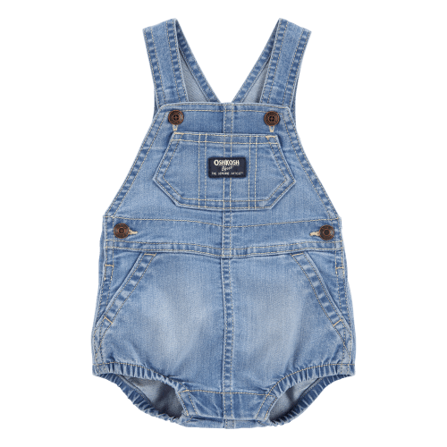 Baby Neutral Denim Bubble Romper - Blue - OshKosh B'gosh | Carter's