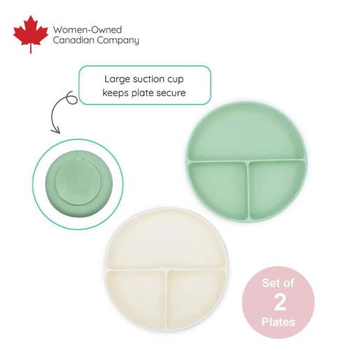 Silicone Suction Plates- 2pk, Silicone Plates