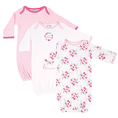 Luvable Friends Baby Girls' Cotton Gowns