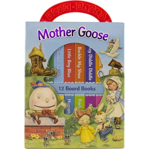 Mother Goose Deluxe My First Library 12 Board Book Block - PI Kids