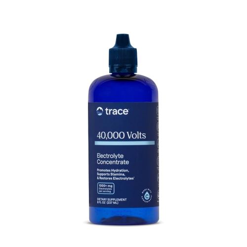 Trace Minerals 40,000 Volts - Concentrate Supplement Drops for Electrolyte Support - Support Muscle Health & Vitality - Workout Drink to Aid Hydration - 8 fl oz (48 Servings)