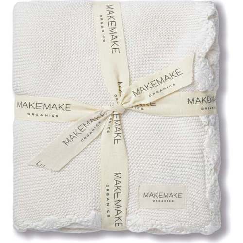 Organic Cotton Scalloped Baby Blanket (Ivory)