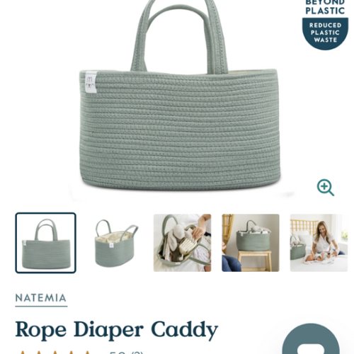 Rope Diaper Caddy