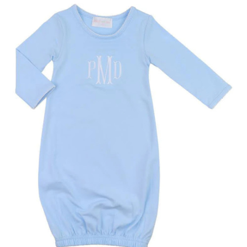 Blue Knit Baby Gown – Cecil & Lou