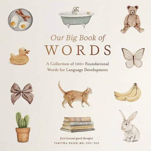 Our Big Book of First Words: A Collection of 100+ Foundational Words for Language Development (Tabitha Paige Children's Book Series)