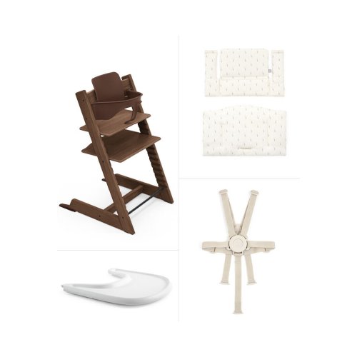 Stokke Tripp Trapp Wood High Chair with Tray: Classic Scandinavian Design