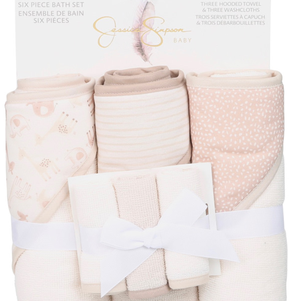 Buy Jessica Simpson, Baby 6-Piece Hooded Towel & Washcloth Set Online - Bealls Florida