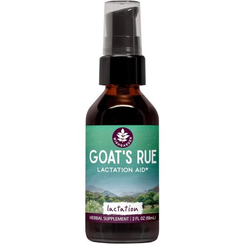 WishGarden Herbs Goat's Rue Lactation Supplement - Organic Herbal Tincture to Increase Breastmilk Supply, Fenugreek Free Lactation Supplement, Breast Milk Supply Boost, Flow, Quality & Production, 2oz