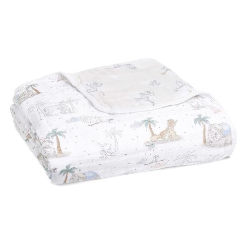 aden + anais 100% Cotton Muslin Baby Blanket Crib Bedding for Newborn Baby and Toddler, Nursery Blanket for Boys and Girls, Baby Registry and Shower Gift - My Darling Dumbo