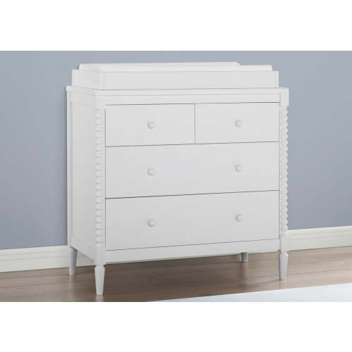 Saint 4 Drawer Dresser with Changing Top and Interlocking Drawers | Delta Children