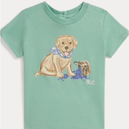 Dog-Print Cotton Jersey Tee