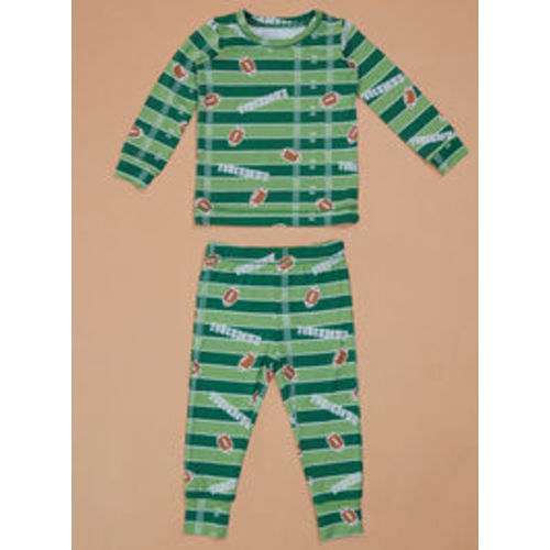 Little Lineman Lounge Set in Green | Tullabee