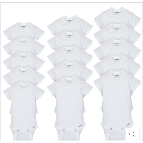 Grow-With-Me White Onesies® Bodysuits 15-Pack | Gerber Childrenswear