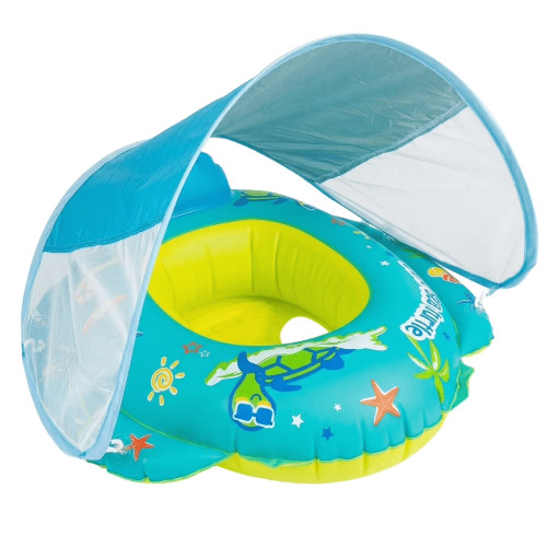 Funsmile Large Summer Swim Pirate Boat Inflatable Pool Float Toy with Water Spray Gun for Toddlers Aged 3-6