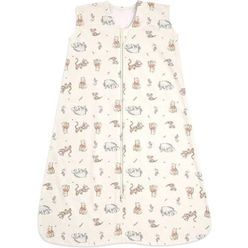 HALO Disney Sleepsack, 100% Cotton Wearable Blanket, Swaddle Transition Sleeping Bag, TOG 0.5, Winnie Frolic, Medium, 6-12 Months