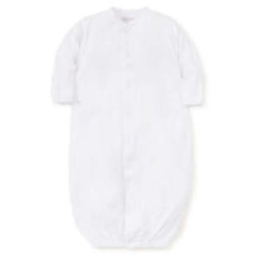 Gray Kissy Essentials Stripe Conv. Gown - Kissy Kissy -Premium Pima Cotton Baby Clothes