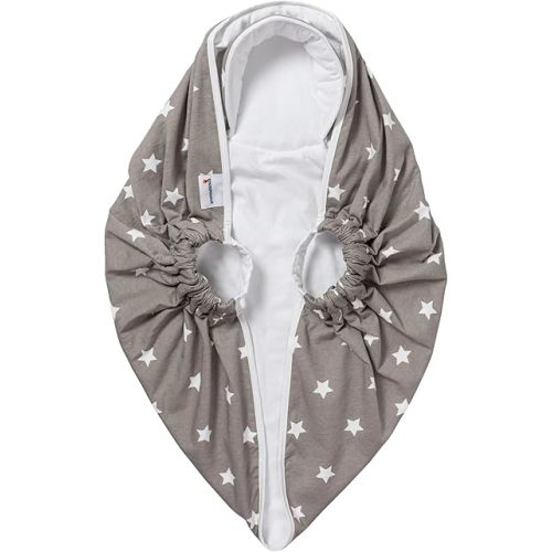 Snuggleundl - USA 5-Point CarSeat-Safe Baby Lift Blanket Insert (Baby Starlight, Bunting w/Handles) Liner Wrap for Baby Boys & Girls 0-12 Months