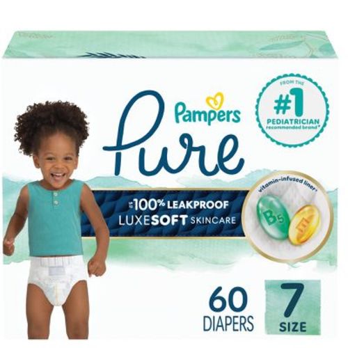 Pampers Pure Protection Diapers - (Select Size and Count)