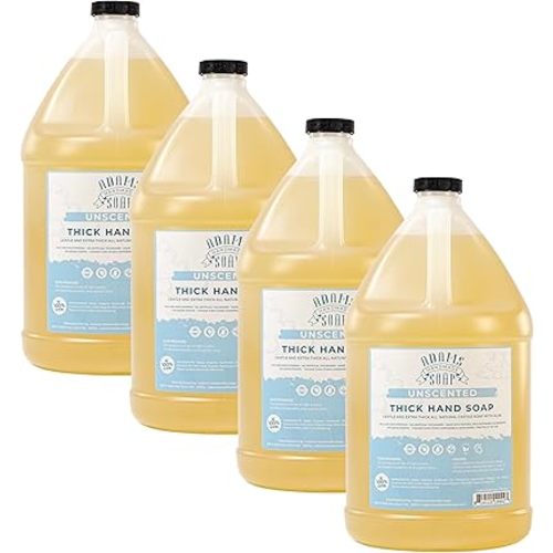 Adams Handmade Soap Thick Organic Castile Liquid Hand Soap 4 Gallon Refill- Unscented
