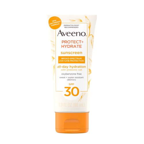 Aveeno Protect + Hydrate Body Sunscreen Lotion, 3 OZ, SPF 30